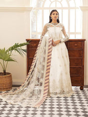 XENIA Formals Pareesia Embroidered Chiffon Unstitched 3Pc Suit 09-SOLARIS - FaisalFabrics.pk