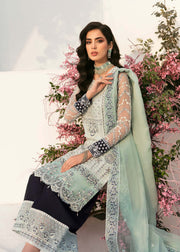 Akbar Aslam Sylvia Luxury Formal Unstitched Organza Suit - YASEN