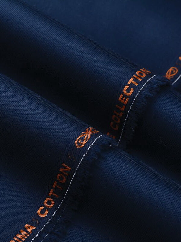 Yameen Imagine Men’s Super Fine Cotton Suits For Summer Navy Blue - FaisalFabrics.pk