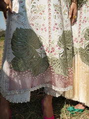 Mushq Lawana Embroidered Luxury Lawn Unstitched 3Pc Suit MSL-23-15 Yanin