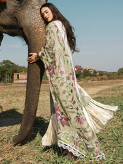 Mushq Lawana Embroidered Luxury Lawn Unstitched 3Pc Suit MSL-23-15 Yanin