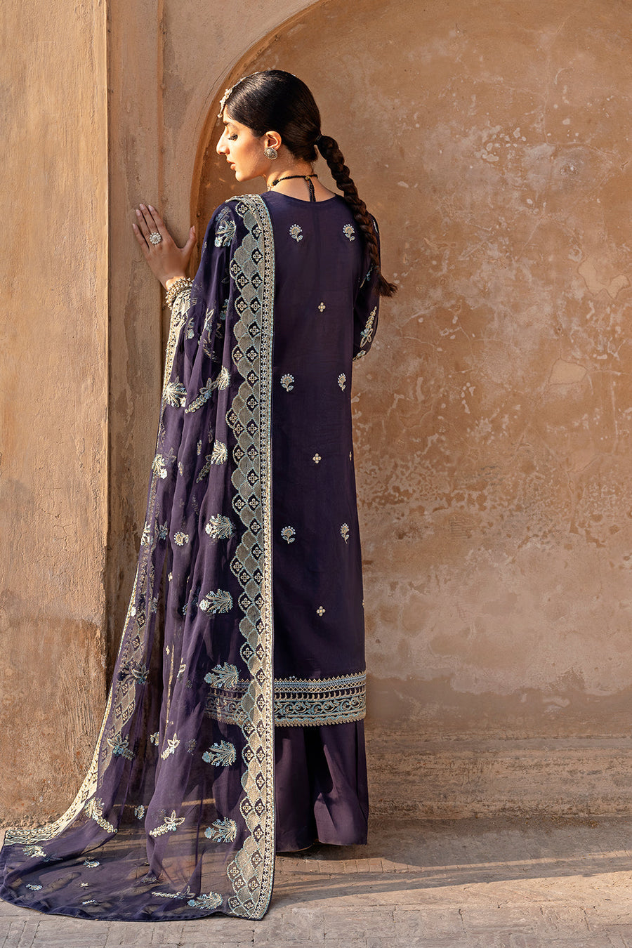 Ramsha Andaz Embroidered Luxury Lawn Unstitched 3 Piece Suit Z-504