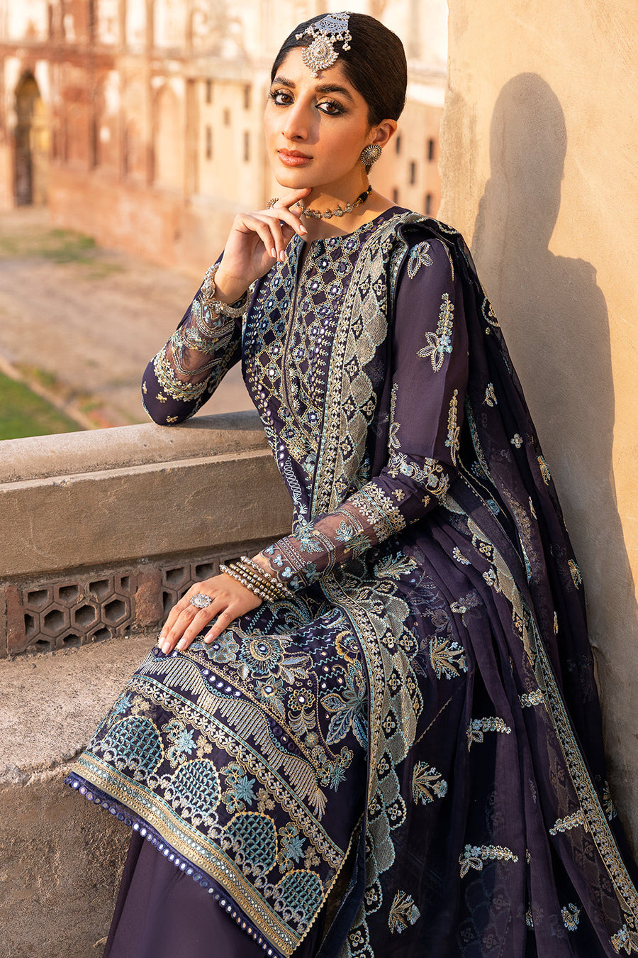 Ramsha Andaz Embroidered Luxury Lawn Unstitched 3 Piece Suit Z-504