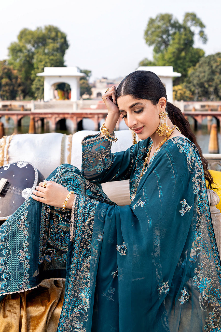 Ramsha Andaz Embroidered Luxury Lawn Unstitched 3 Piece Suit Z-507