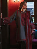 ZAHA Unstitched Embroidered Slub Khaddar 3Pc Suit ZW-22-14 NEHIR