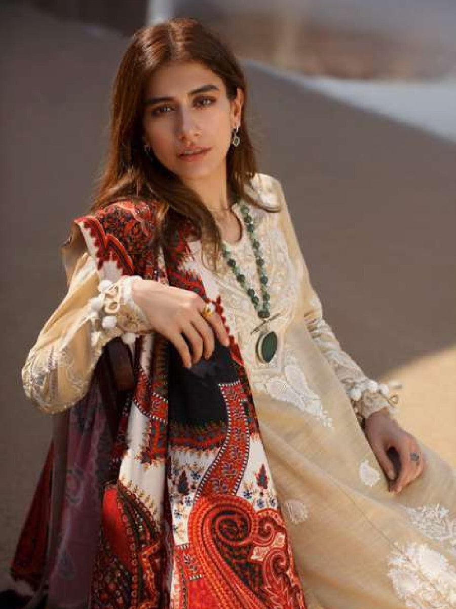 ZAHA Sahel Vol-02 Unstitched Khaddar 3Pc Suit ZW2-21-09 SAHANE - FaisalFabrics.pk