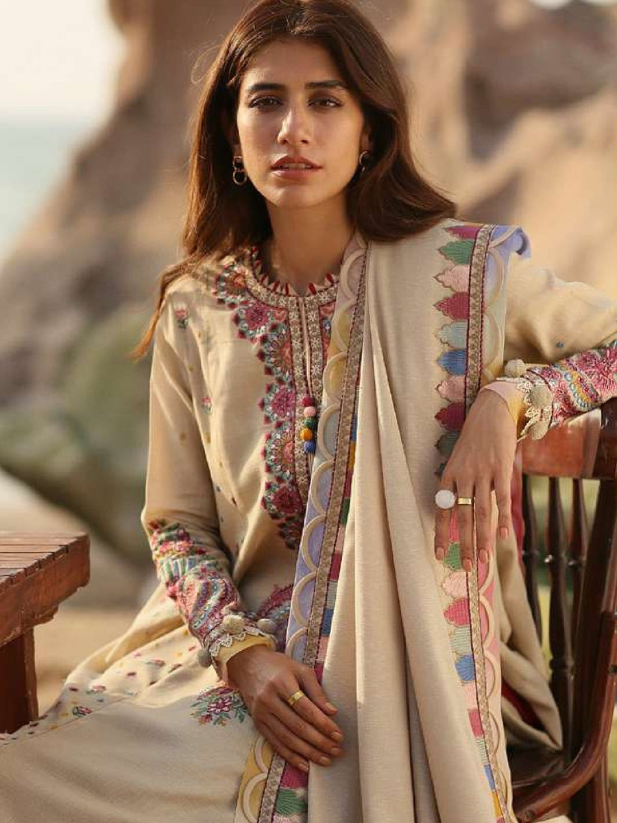 ZAHA Sahel Vol-02 Unstitched Khaddar 3Pc Suit ZW2-21-07 NILOUFER - FaisalFabrics.pk