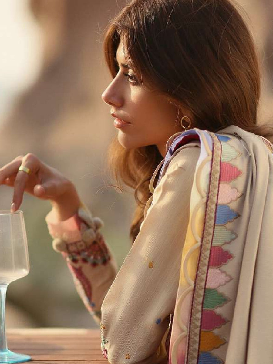 ZAHA Sahel Vol-02 Unstitched Khaddar 3Pc Suit ZW2-21-07 NILOUFER - FaisalFabrics.pk