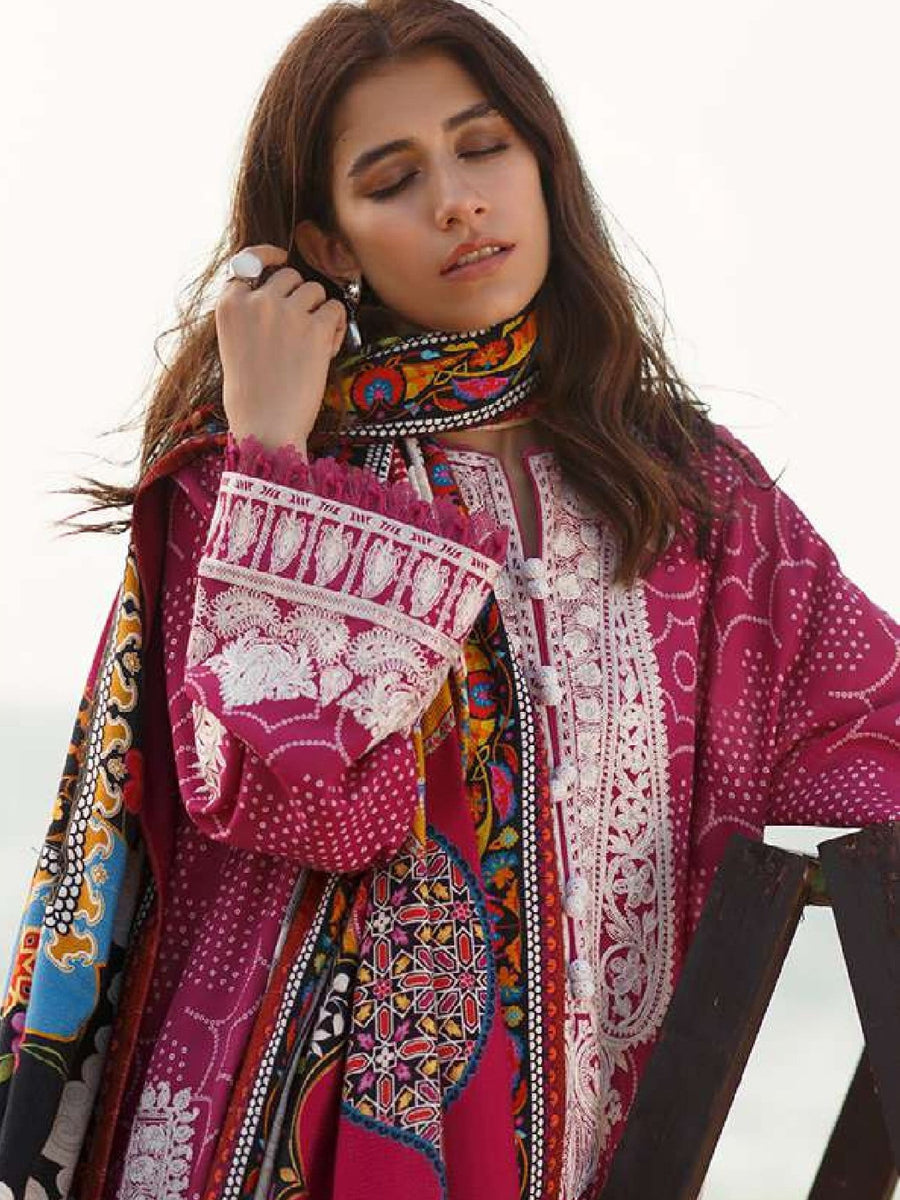 ZAHA Sahel Vol-02 Unstitched Khaddar 3Pc Suit ZW2-21-13 SHANAAR - FaisalFabrics.pk