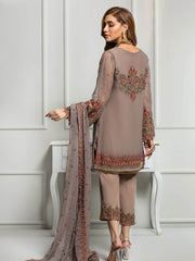 ZARIF Luxury Chiffon Vol-3 Embroidered 3Pc Suit ZR-11 CANDICE - FaisalFabrics.pk