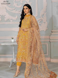 ZARIF Bahaar Unstitched Formal Embroidered 3Pc Suit ZB-03 GOLDIER