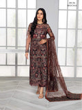 ZARIF Bahaar Unstitched Formal Embroidered 3Pc Suit ZB-06 MOCHA