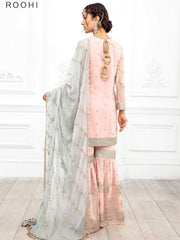 Dastoor by Zarif Luxury Chiffon Unstitched 3 Piece Suit ZD-02 ROOHI - FaisalFabrics.pk