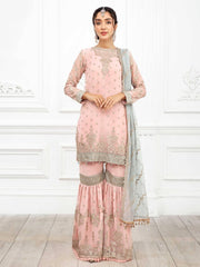 Dastoor by Zarif Luxury Chiffon Unstitched 3 Piece Suit ZD-02 ROOHI - FaisalFabrics.pk