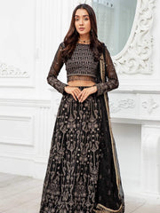 Dastoor by Zarif Luxury Chiffon Unstitched 3 Piece Suit ZD-03 RESHAM - FaisalFabrics.pk
