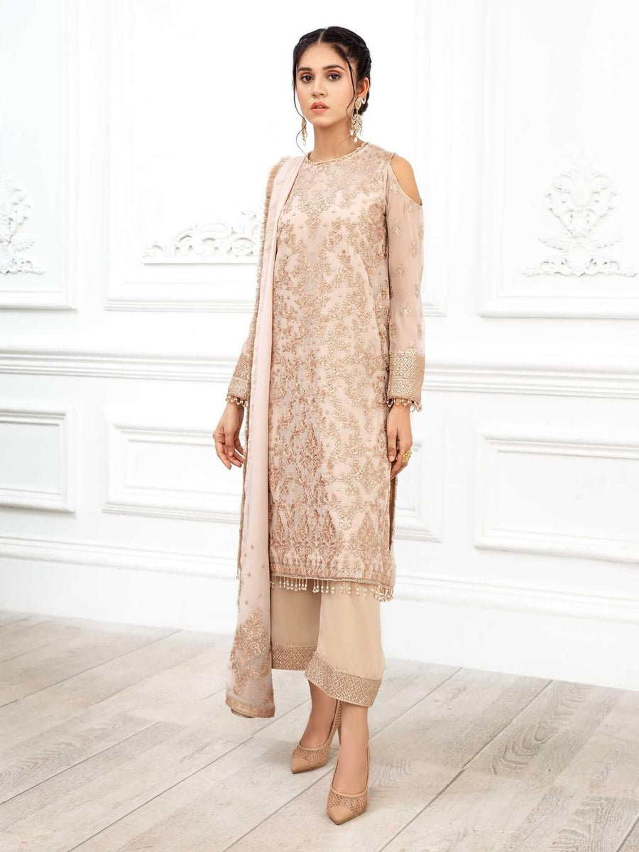Dastoor by Zarif Luxury Chiffon Unstitched 3 Piece Suit ZD-05 NURIYA - FaisalFabrics.pk