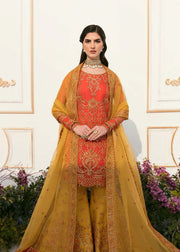 Akbar Aslam Sylvia Luxury Formal Unstitched Organza Suit - ZEANE