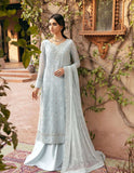 SIFA Crinkle Chiffon Unstitched Embroidered 3Pc Suit - ZEB
