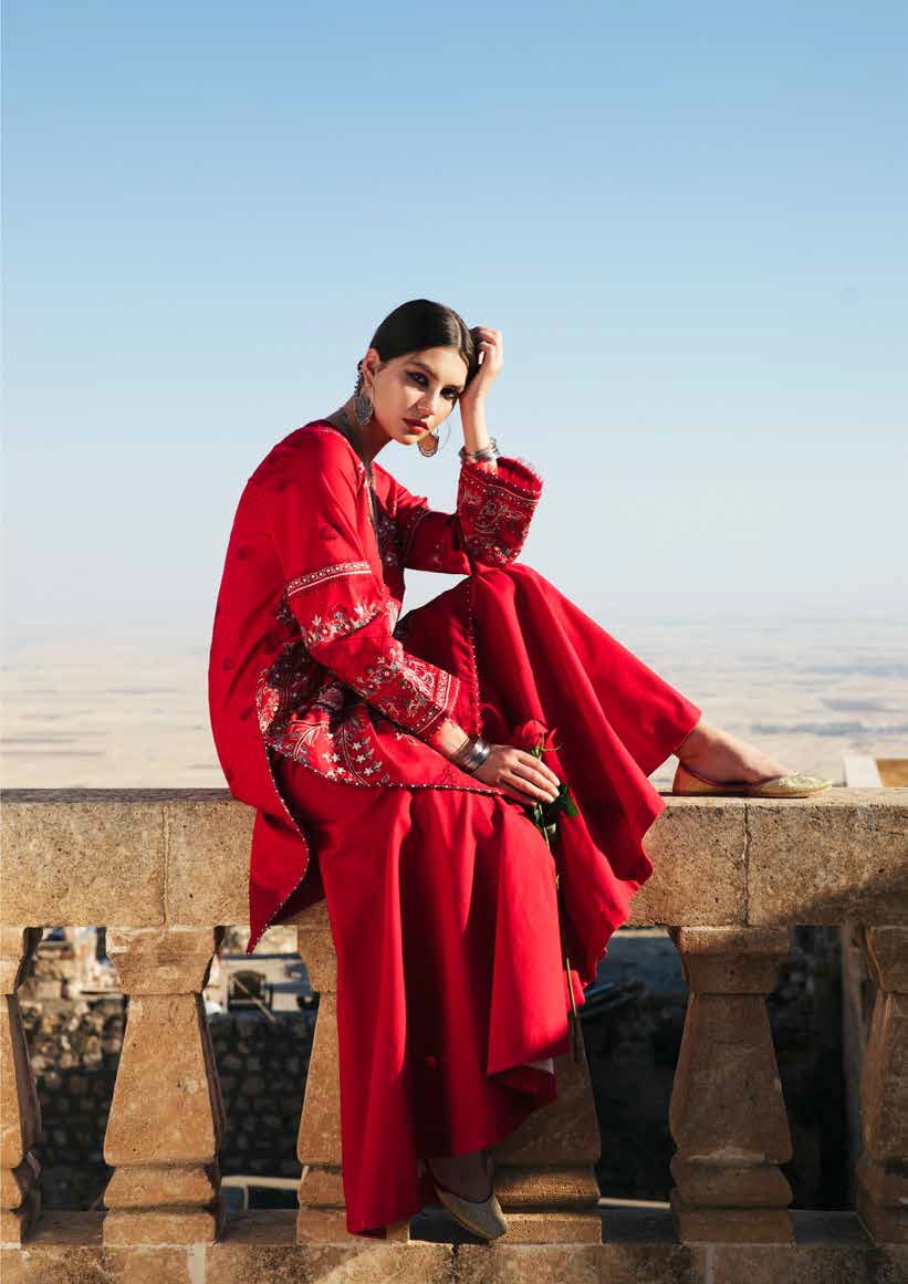 Zara Shahjahan Luxury Lawn Unstitched 3Pc Suit - ZEENAT