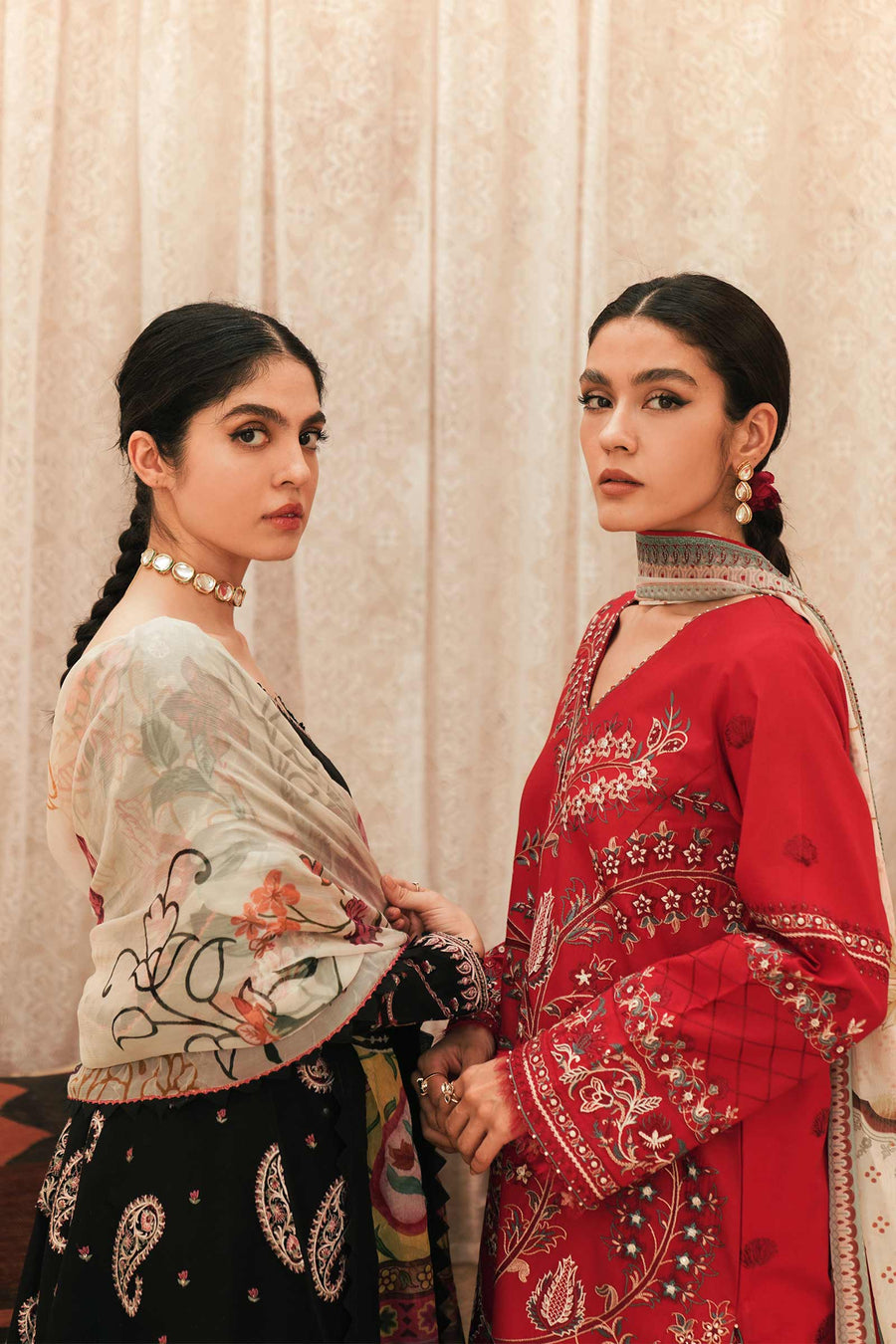 Zara Shahjahan Luxury Lawn Unstitched 3Pc Suit - ZEENAT