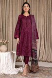 ZARIF Eid Lawn Unstitched Embroidered 3 Piece Suit ZEL-01 ROSE WOOD