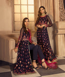 Noor E Rang By Zarif Luxury Unstitched Chiffon 3Pc Suit ZF-01 Mahjabeen