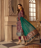 Noor E Rang By Zarif Luxury Unstitched Chiffon 3Pc Suit ZF-04 Mahtaab - FaisalFabrics.pk