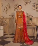 Noor E Rang By Zarif Luxury Unstitched Chiffon 3Pc Suit ZF-06 Bahaar - FaisalFabrics.pk