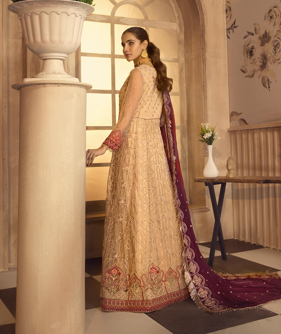 Noor E Rang By Zarif Luxury Unstitched Chiffon 3Pc Suit ZF-08 Andaaz - FaisalFabrics.pk