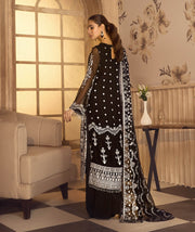 Noor E Rang By Zarif Luxury Unstitched Chiffon 3Pc Suit ZF-11 Riwaj - FaisalFabrics.pk
