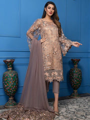 Akbar Aslam Luxury Chiffon Collection 2020 3pc Suit AAC-1104 ZINNIA - FaisalFabrics.pk