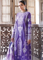 Zaha Lawn 2021 Unstitched Embroidered 3 Piece Suit ZL21-05A Ghozb - FaisalFabrics.pk