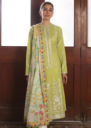 Zaha Lawn 2021 Unstitched Embroidered 3 Piece Suit ZL21-07B Sosan - FaisalFabrics.pk