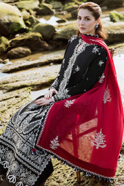 ZAHA by Khadijah Shah EMbroidered Lawn Unstitched 3Pc Suit ZL23-01 A