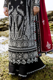 ZAHA by Khadijah Shah EMbroidered Lawn Unstitched 3Pc Suit ZL23-01 A