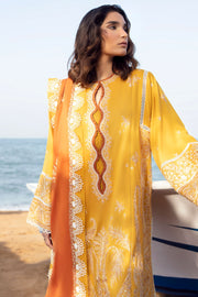 ZAHA by Khadijah Shah EMbroidered Lawn Unstitched 3Pc Suit ZL23-01 B