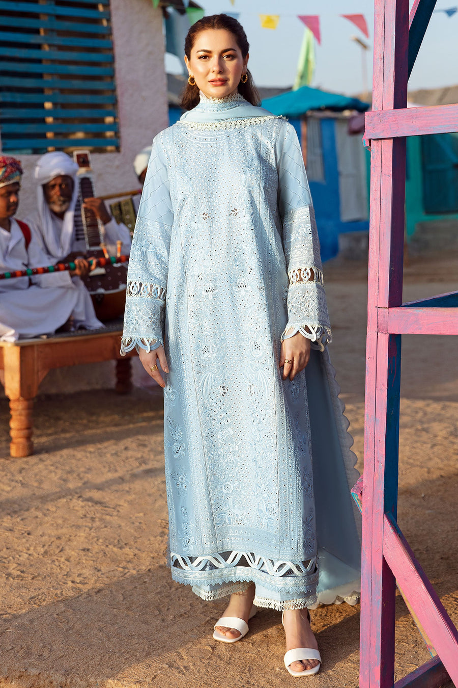 ZAHA by Khadijah Shah EMbroidered Lawn Unstitched 3Pc Suit ZL23-02 A