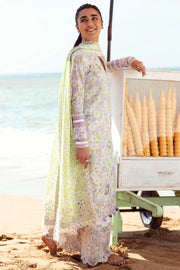 ZAHA by Khadijah Shah EMbroidered Lawn Unstitched 3Pc Suit ZL23-03 A