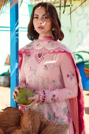 ZAHA by Khadijah Shah EMbroidered Lawn Unstitched 3Pc Suit ZL23-04 B
