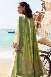 ZAHA by Khadijah Shah EMbroidered Lawn Unstitched 3Pc Suit ZL23-05 B