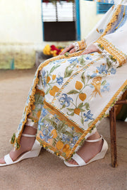 ZAHA by Khadijah Shah EMbroidered Lawn Unstitched 3Pc Suit ZL23-07 A