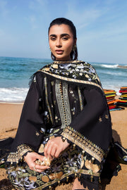 ZAHA by Khadijah Shah EMbroidered Lawn Unstitched 3Pc Suit ZL23-07 B
