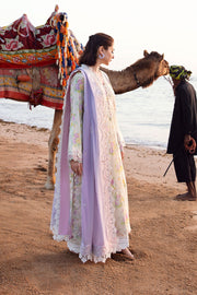 ZAHA by Khadijah Shah EMbroidered Lawn Unstitched 3Pc Suit ZL23-09 B