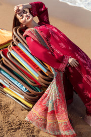 ZAHA by Khadijah Shah EMbroidered Lawn Unstitched 3Pc Suit ZL23-10 B