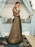 Mehakmah by Zarif Luxury Chiffon Unstitched 3Pc Suit ZM-02 HENNA - FaisalFabrics.pk