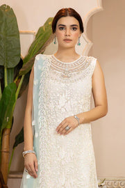 Zainab Manan La Monada Unstitched Luxury Formals Suit ZM-11 Mint Magic