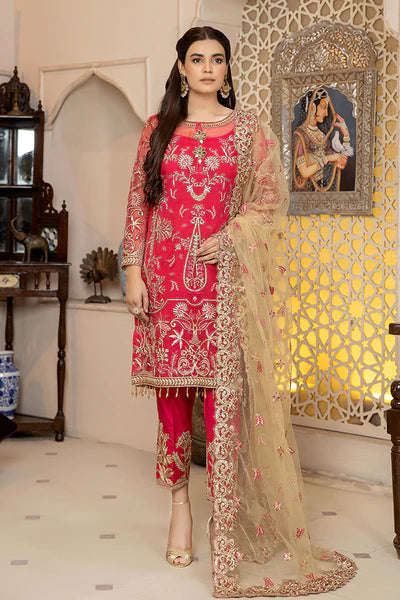 Zainab Manan La Monada Unstitched Luxury Formals Suit ZM-12 Femme
