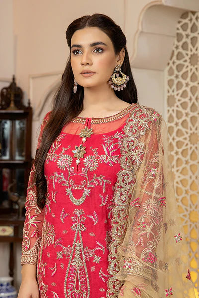 Zainab Manan La Monada Unstitched Luxury Formals Suit ZM-12 Femme