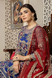 Zainab Manan La Monada Unstitched Luxury Formals Suit ZM-14 Blue Royale