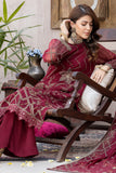 Zahra by Zainab Manan Unstitched Chiffon 3Pc Suit ZM-21 Dutchess Red